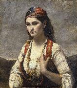 Jean-Baptiste Camille Corot The Young Woman of Albano (L'Albanaise) oil painting reproduction
